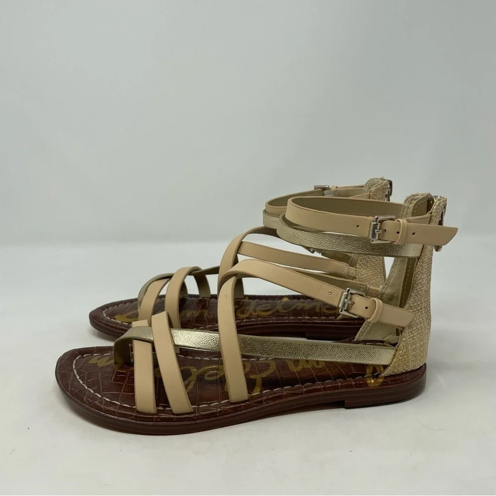 Sam Elderman Gibbs Leather Strappy Gladiator Sandals - NWT - Picture 9 of 11